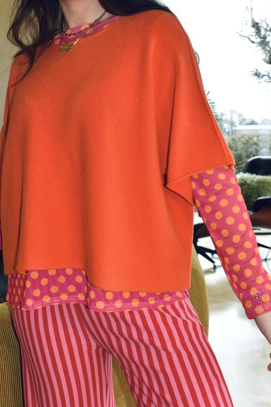 Bobby Mesh Layering Top Dopamine Dot Hot Pink Sunset -  /20 Pre order 4 days 